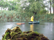 Teich in Mötzlich von Schlingpflanzen befreien