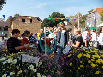 Glücksrad mit vielen Preisen 