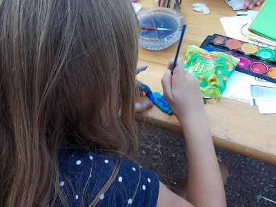 Malprogramm für Kinder bei den Mötzlicher Wasserspielen